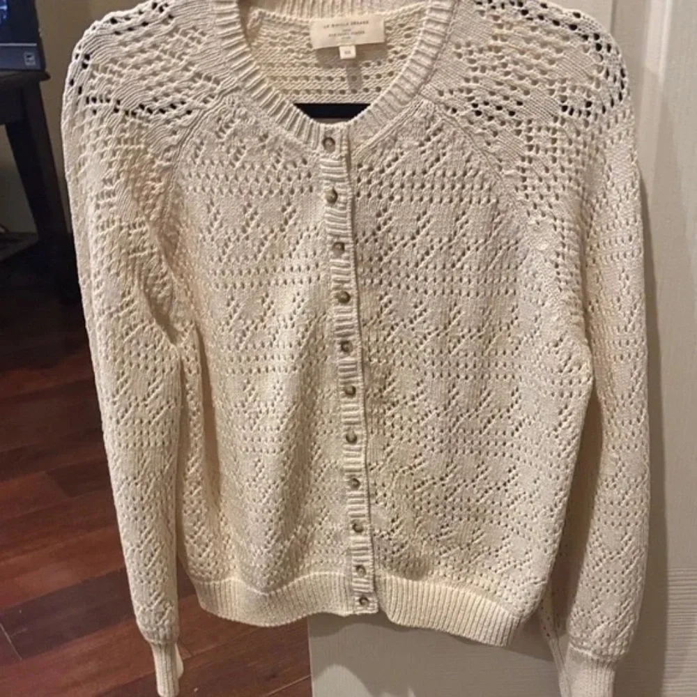 Sezane Capucine Cardigan Ecru Size XS - Picture 2 of 7